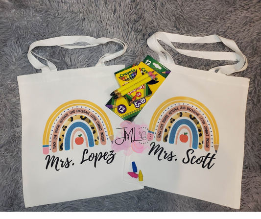 TEACHER PERSONALIZED TOTE BAG